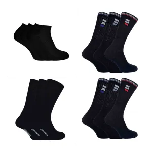 12 Pack Mens Breathable Sport Socks All Year Round Bundle
