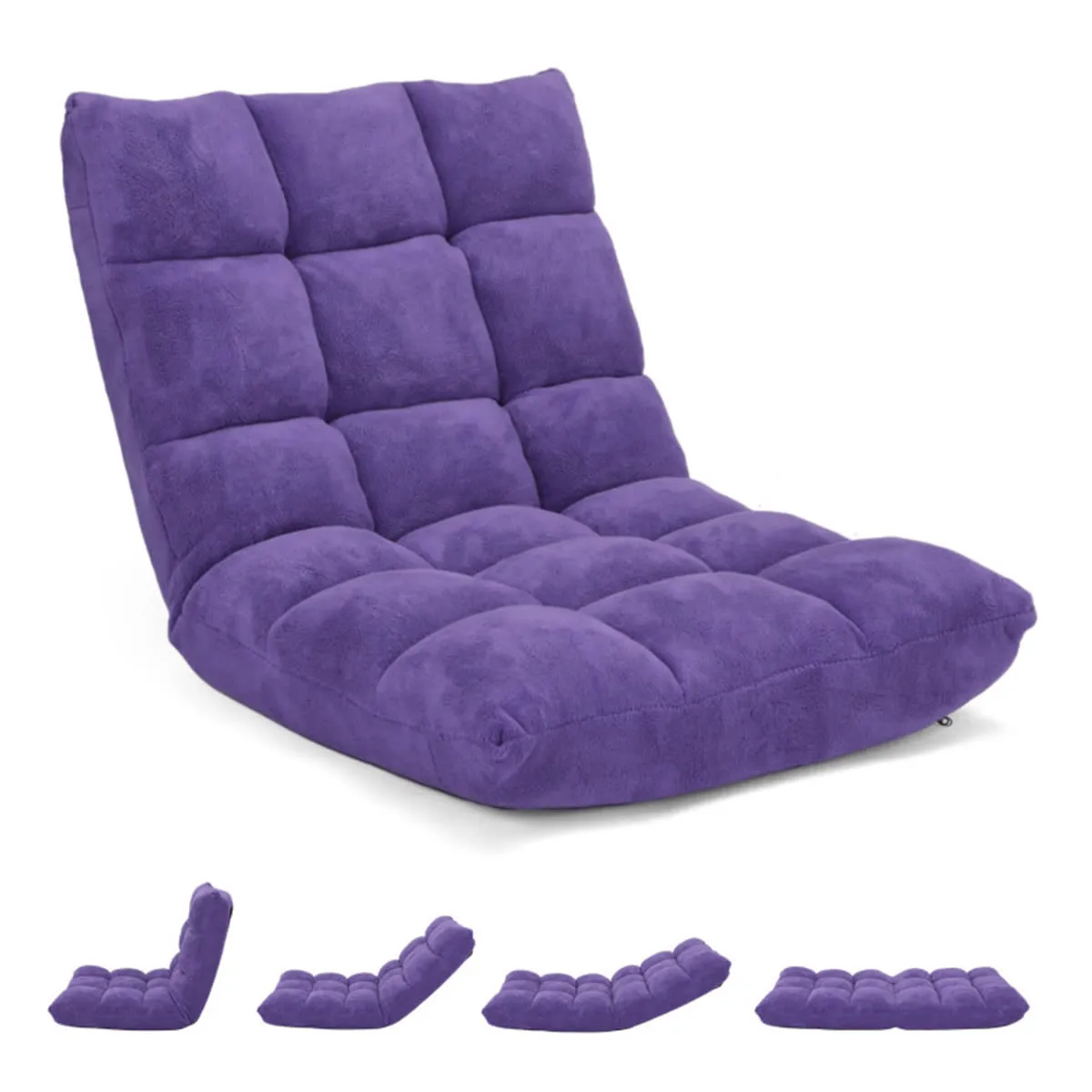 14-Position Adjustable Cushioned Floor Chair
