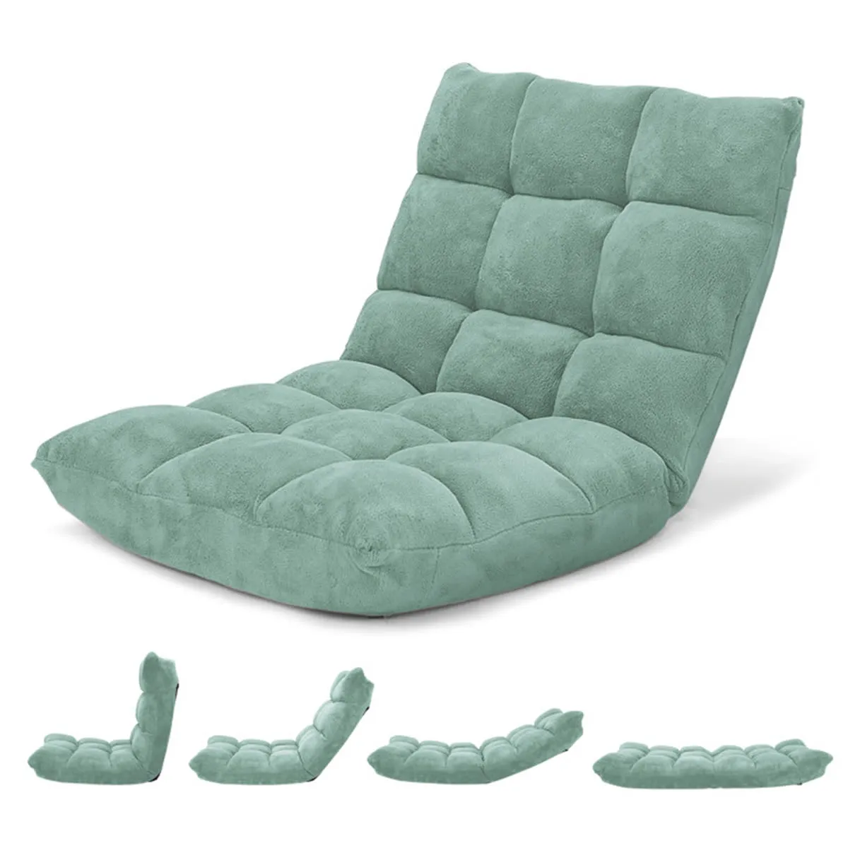 14-Position Adjustable Cushioned Floor Chair