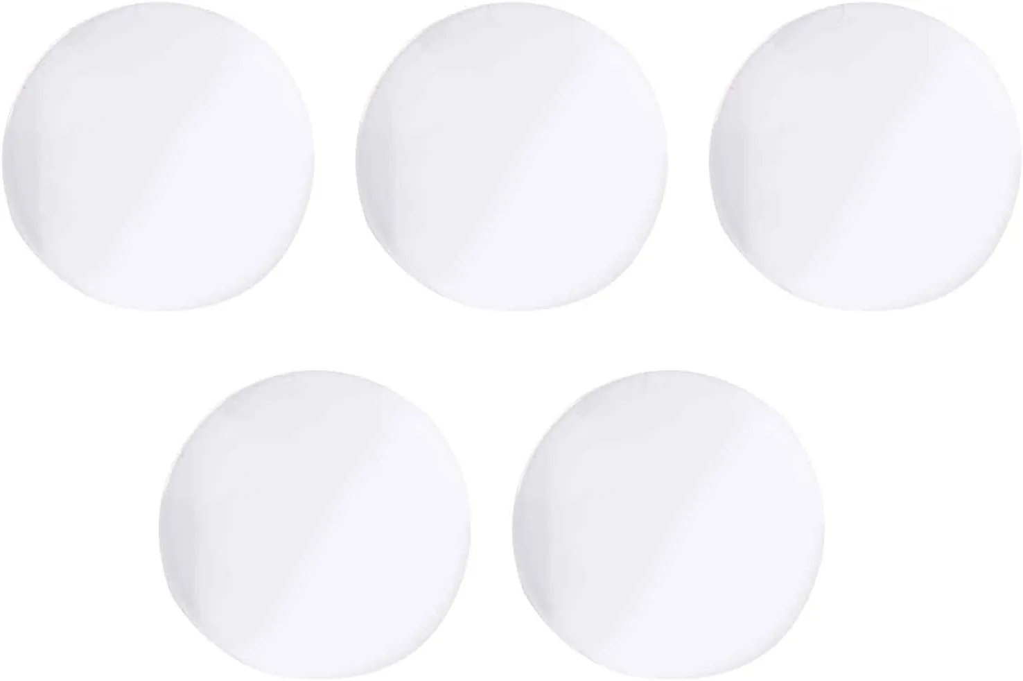 5Pcs Sapphire Watch Glass, Transparent Single Round Flat Mirror Replacement 20‑22mm, Clarity and Glossy, Scratch, Heat, to Install