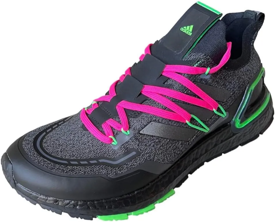 ADIDAS Ultraboost 20 LAB Unisex Running Shoes, Black/Green/Pink, US 8.5