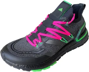 ADIDAS Ultraboost 20 LAB Unisex Running Shoes, Black/Green/Pink, US 8.5