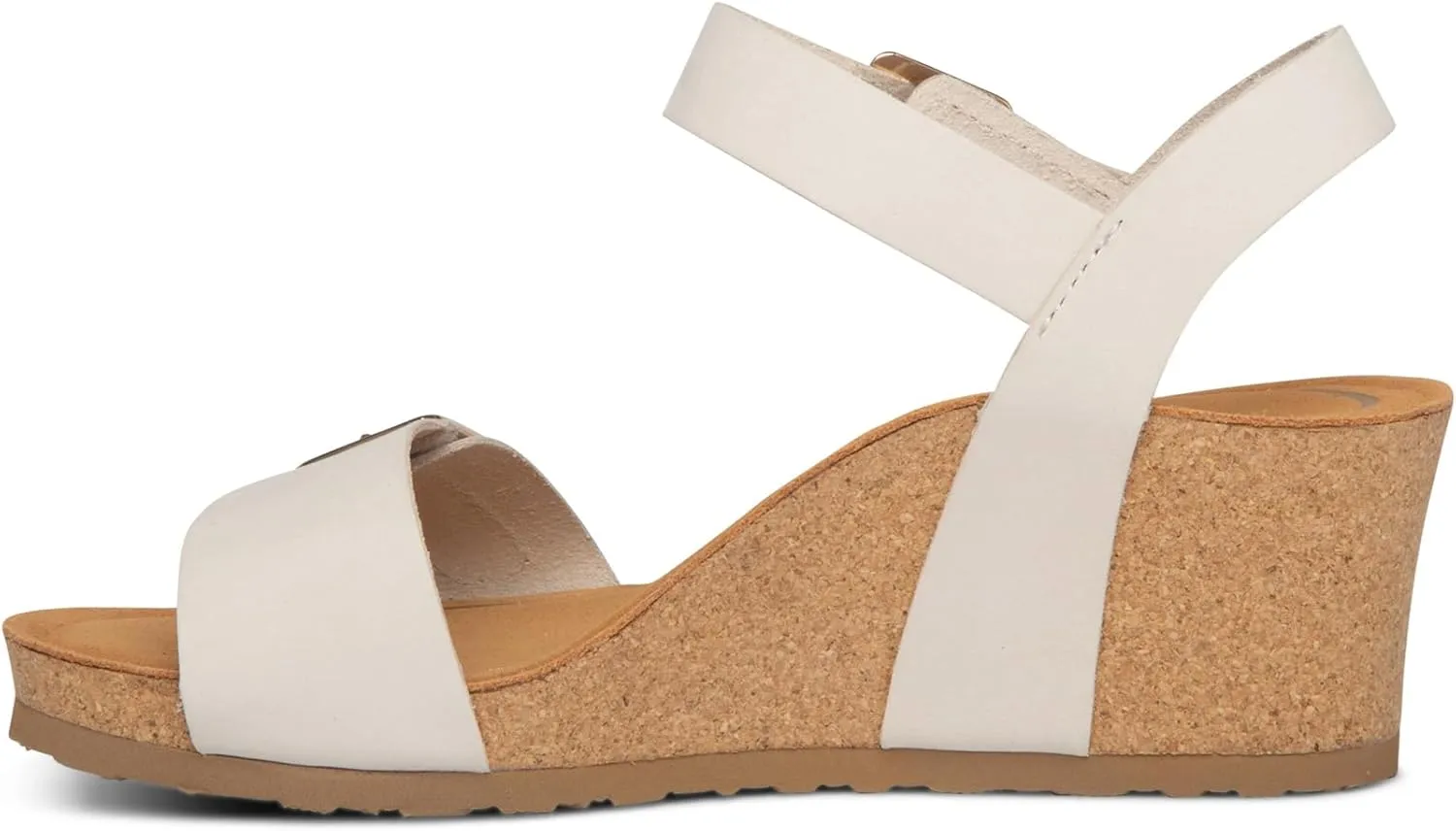 Aetrex Women's Lexa Orthopedic Adjustable Ankle Strap Arch Support Wedge Sandals