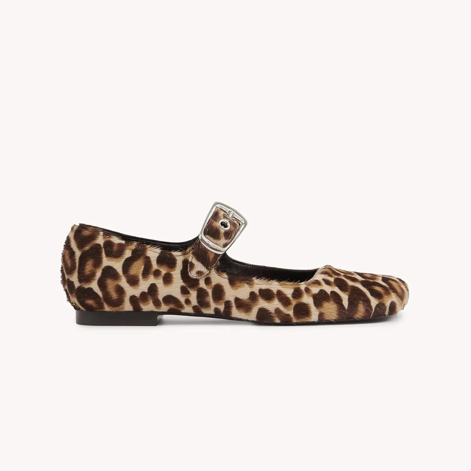 Arqa Ballet Mary Jane Flats for Women with a Buckle Cushioned Leather Insole & Leather Piping Low Heel Flats Fashionable Comfortable Square Toe Summer Spring Shoes