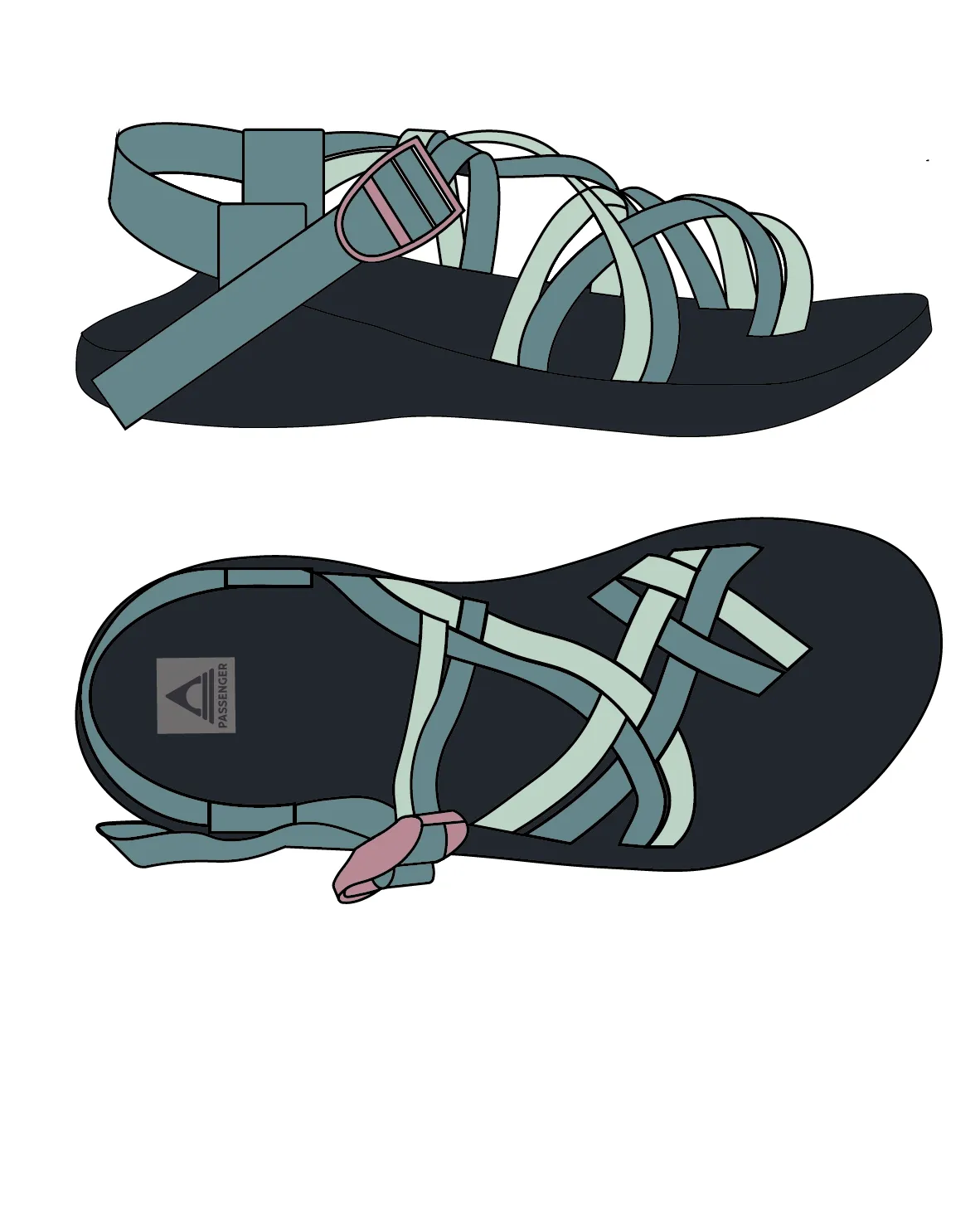 Atlas Sandal - Arctic/Spearmint