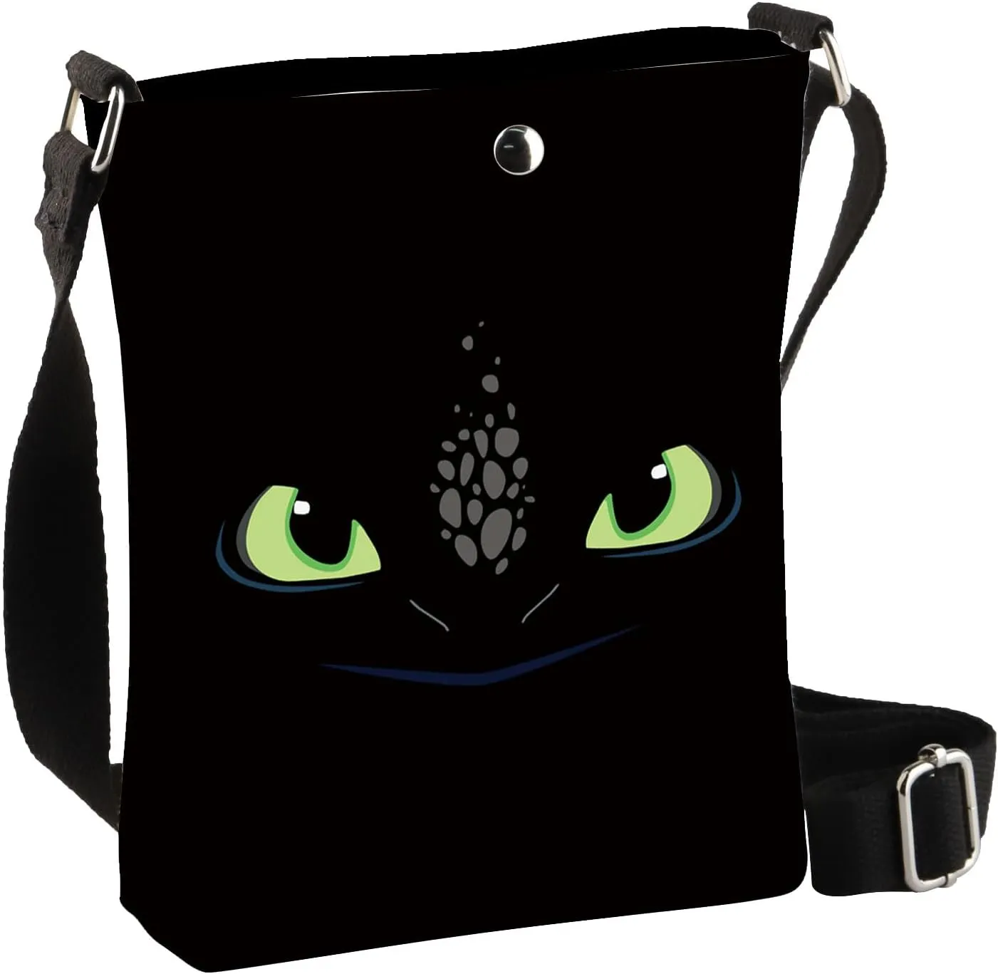 BDPWSS Black Dragon Crossbody Bag Dragon Anime Gift Dragon Lover Gift HTTYD Fans Gift Dragon Trainer Gift Dragon Themed Gift