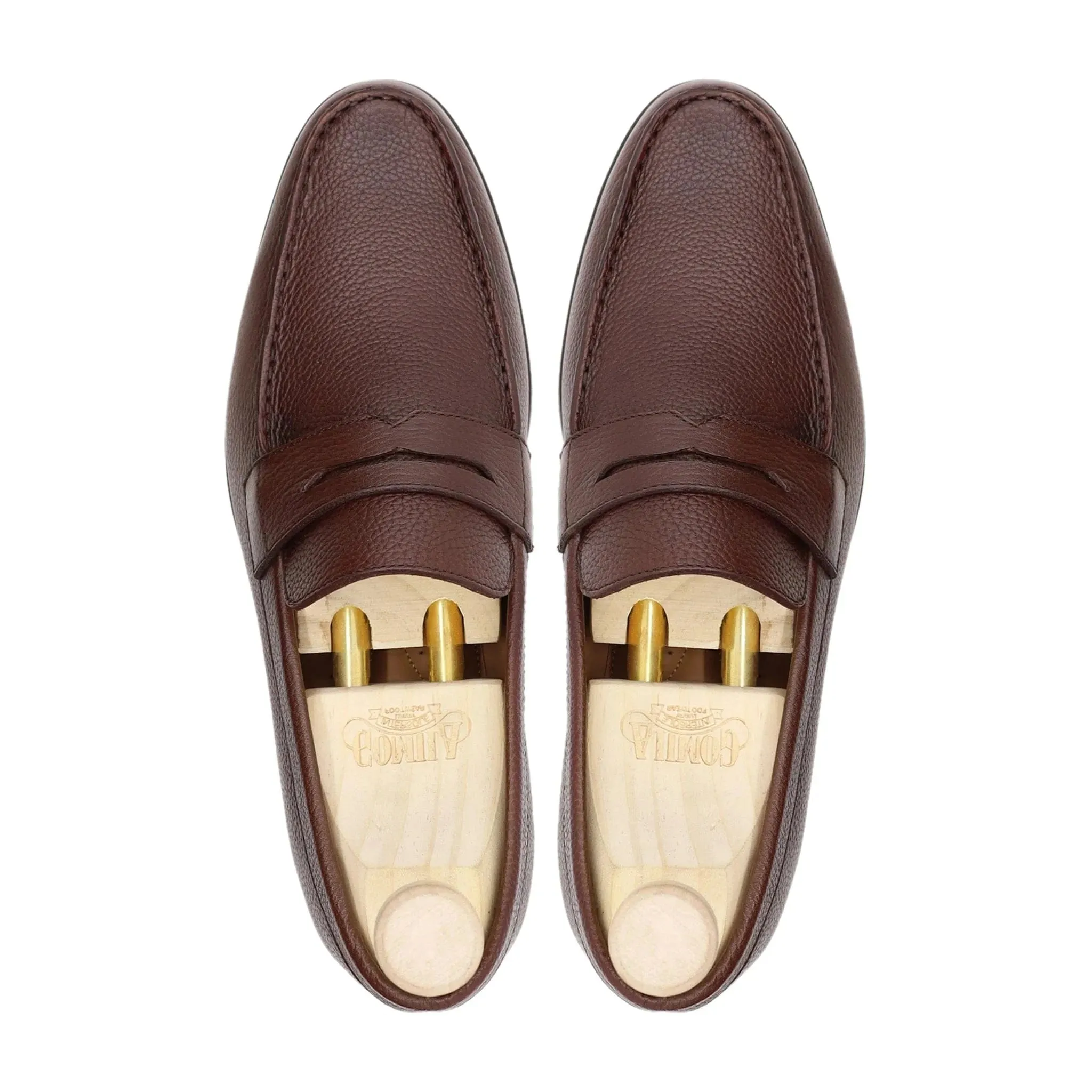 Bespoke Men's Suede Leather Brown Loafer