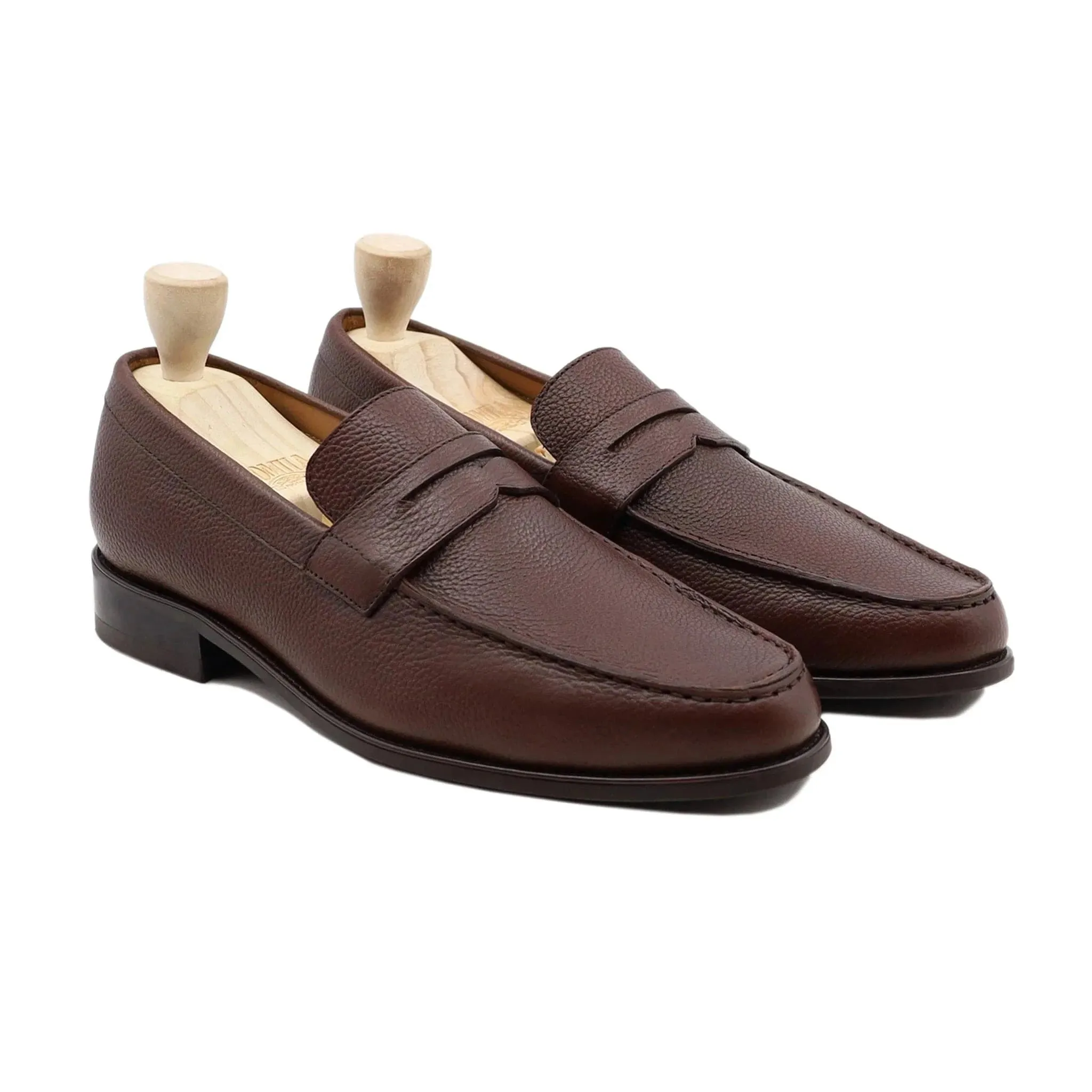 Bespoke Men's Suede Leather Brown Loafer