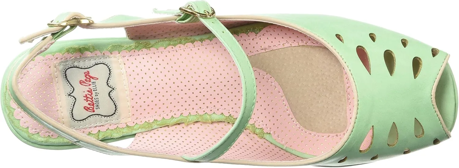 Bettie Page Women's Bp242-faye Wedge Sandal