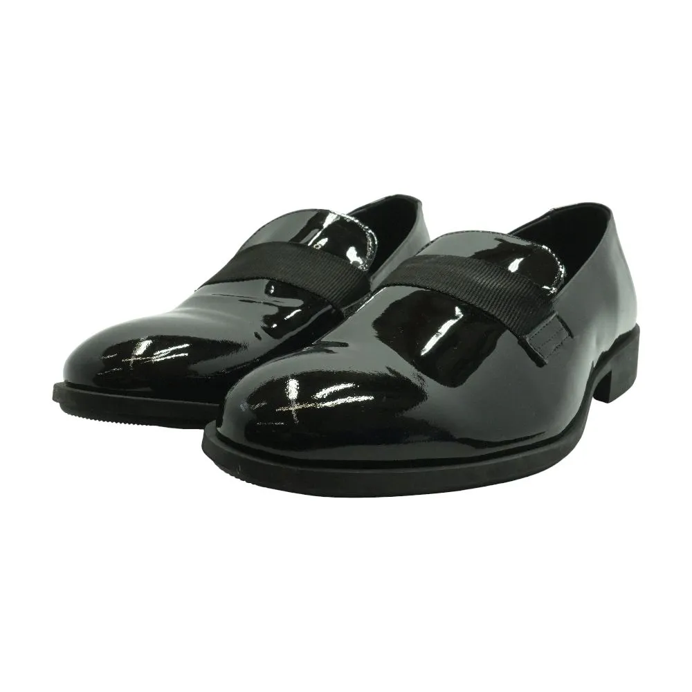 Black Patent Slip on Formal Loafer