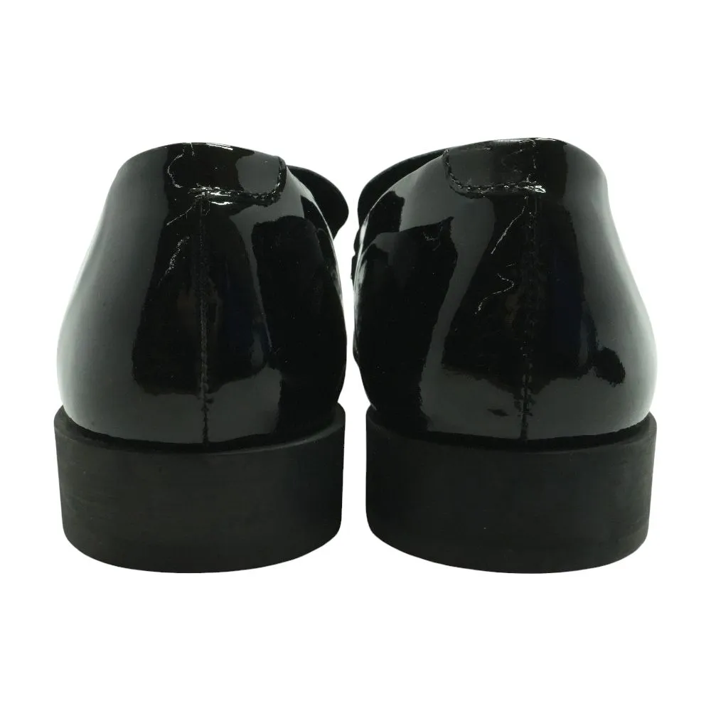 Black Patent Slip on Formal Loafer