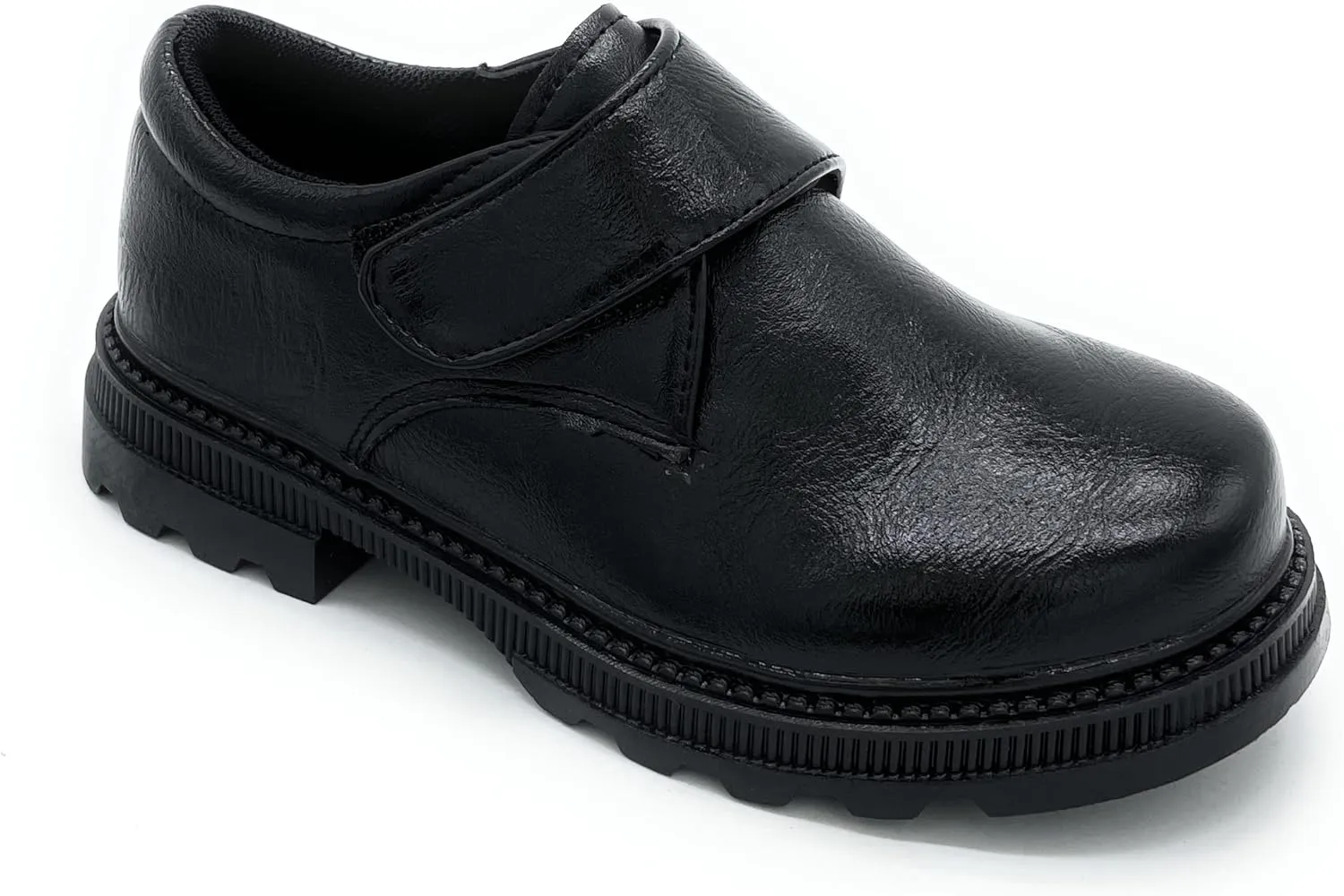 Boy's Comfort Dress School Shoes Uniform Loafer Church Slip-On Shoes Faux-Leather