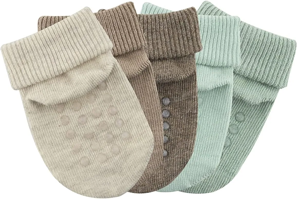 BROSS Unisex Baby Socks&Organic Cotton Baby Socks&Baby Girl Socks&Baby Boys Socks 5 pair socks& Newborn&Infant&Toddler