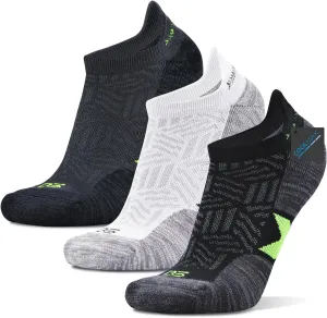 Busy Socks Men's Athletic Ankle Coolmax Running Socks Women's Cushioned Anti Blister Moisture Wicking Low Cut Socks 3 Pack