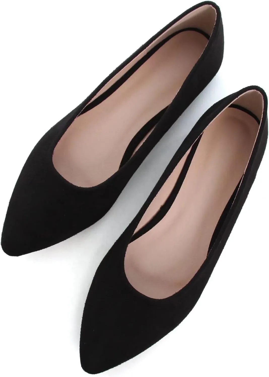 ChaiRong Zhou Women Pointed Toe Ballets Flats Comfort Slip On Walking Shoes for Driving