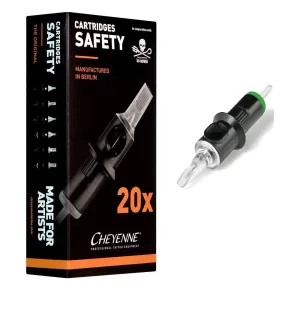 Cheyenne Hawk Safety Needle Cartridges (Box of 20 Pc) (11 Liner)