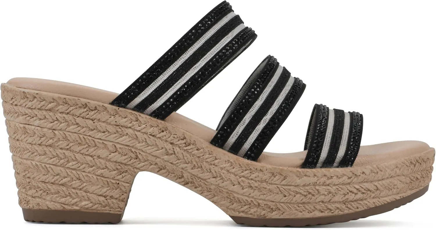 CLIFFS BY WHITE MOUNTAIN Women's Bianna Heeled Sandal
