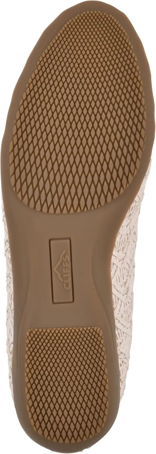 CLIFFS BY WHITE MOUNTAIN Women's Cariann Woven Ballet Flat