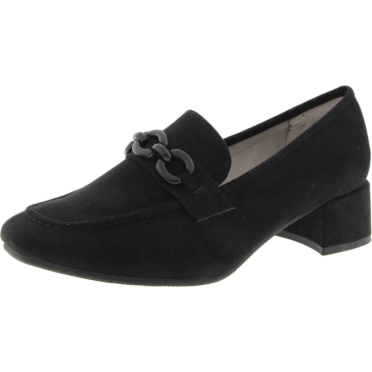 Cliffs by White Mountain Womens Quinbee Padded Insole Slip On Loafer Heels