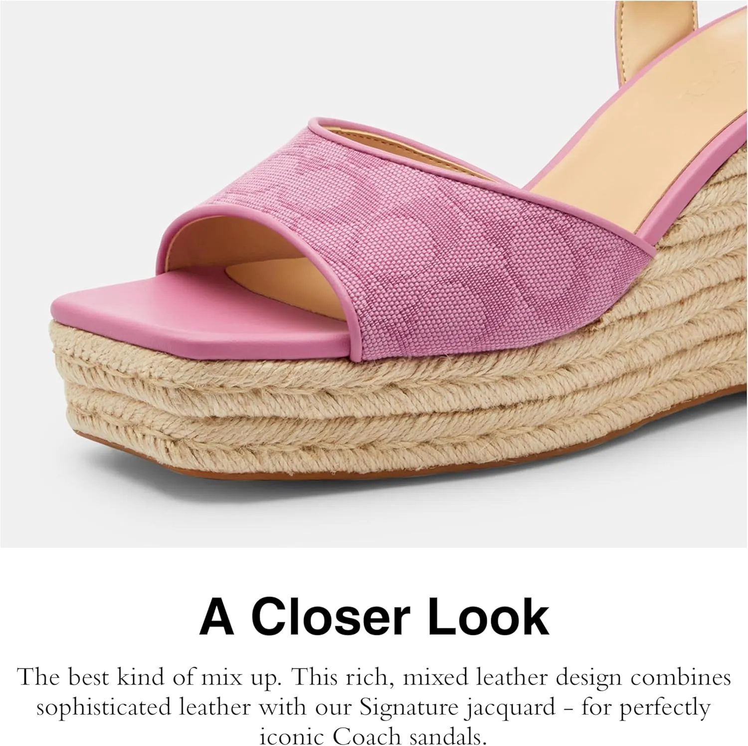 Coach Women's Signature C Espadrille Wedge Platform