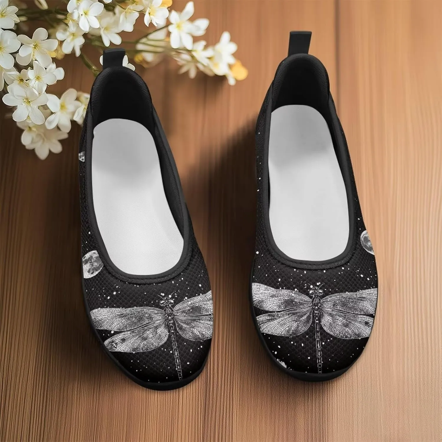 Doojoayie Ladies Slip On Shoes Trendy Loafers for Women Daily Business Wedding Wear