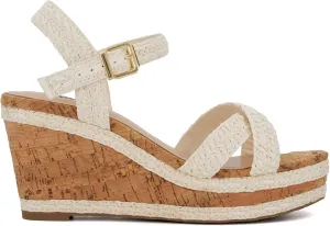 Dune London Women's Kelisa Wedge Sandal, White, 6