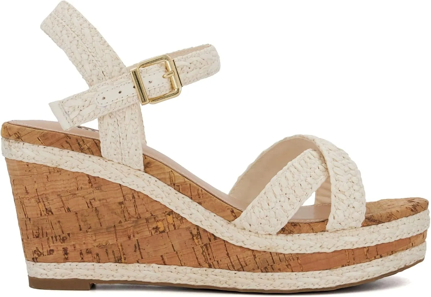 Dune London Women's Kelisa Wedge Sandal, White, 6