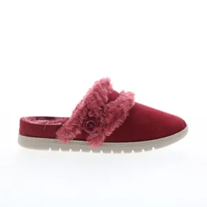 Easy Spirit Season 2 SESEASON2 Womens Red Canvas Mule Flats Shoes