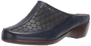 Easy Spirit womens Dusk Mule, Blue 400, 9.5 X-Wide US