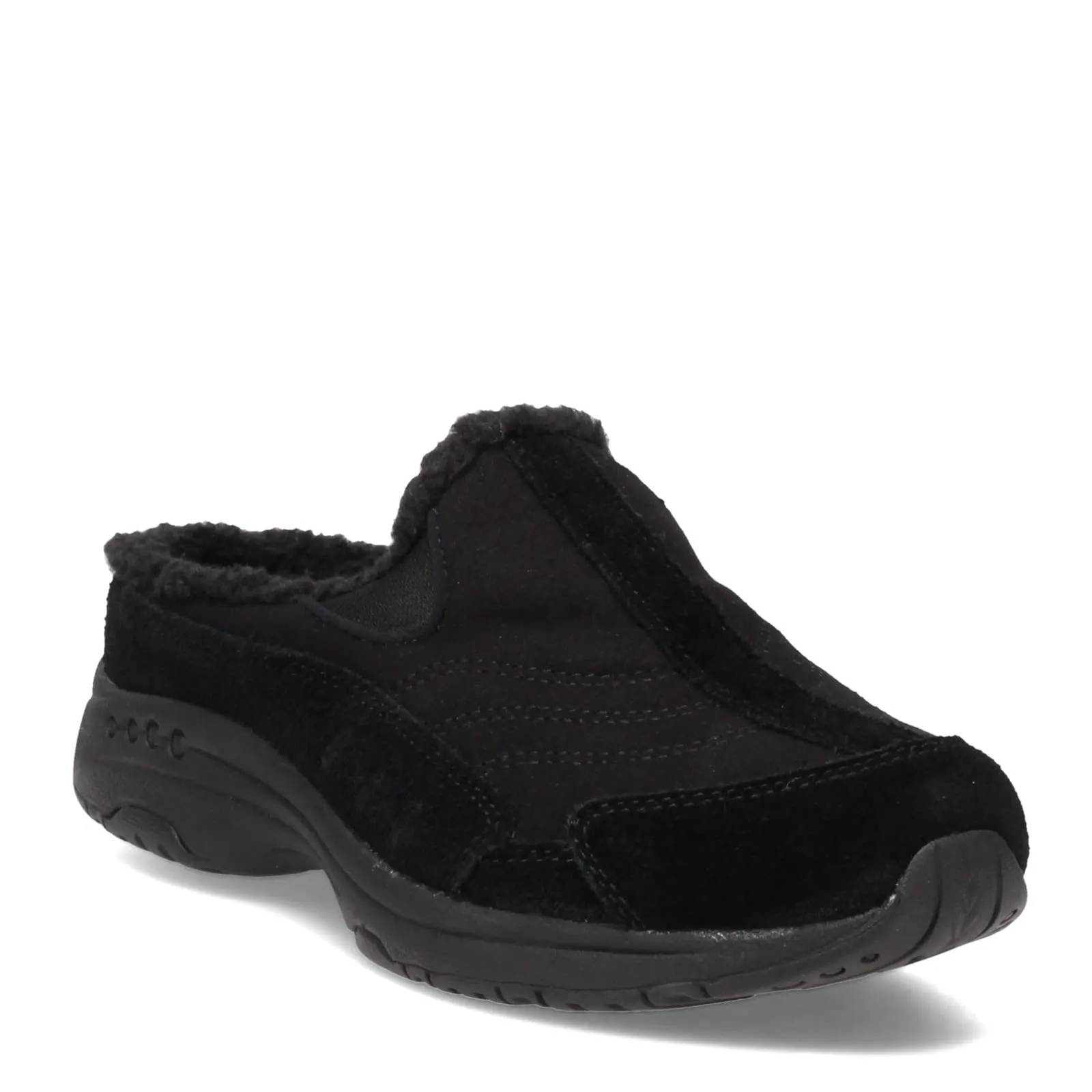 Easy Spirit Women's Travelfuzz Mule, Brown 210, 7.5