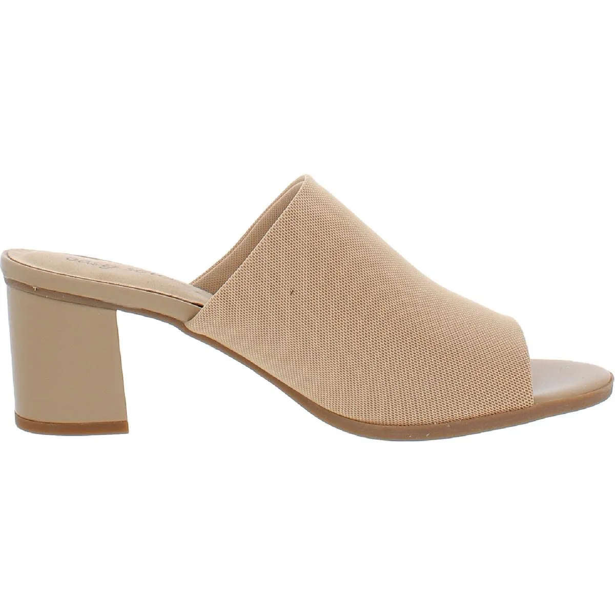 Easy Street Women's Mule, Natural Stretch Fabric, 9