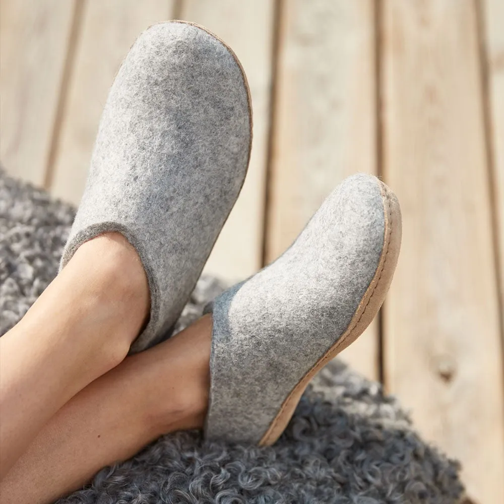 Felt Mule - Grey