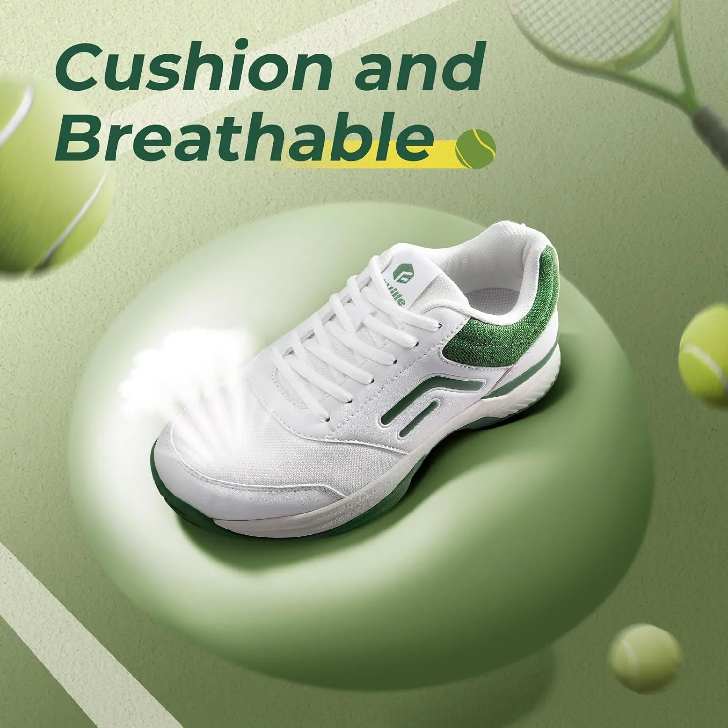FitVille Wide & Extra Wide Pickleball Shoes Men Tennis Racquetball Squash Shoes for Men All Court with Arch Support-Tennis V3
