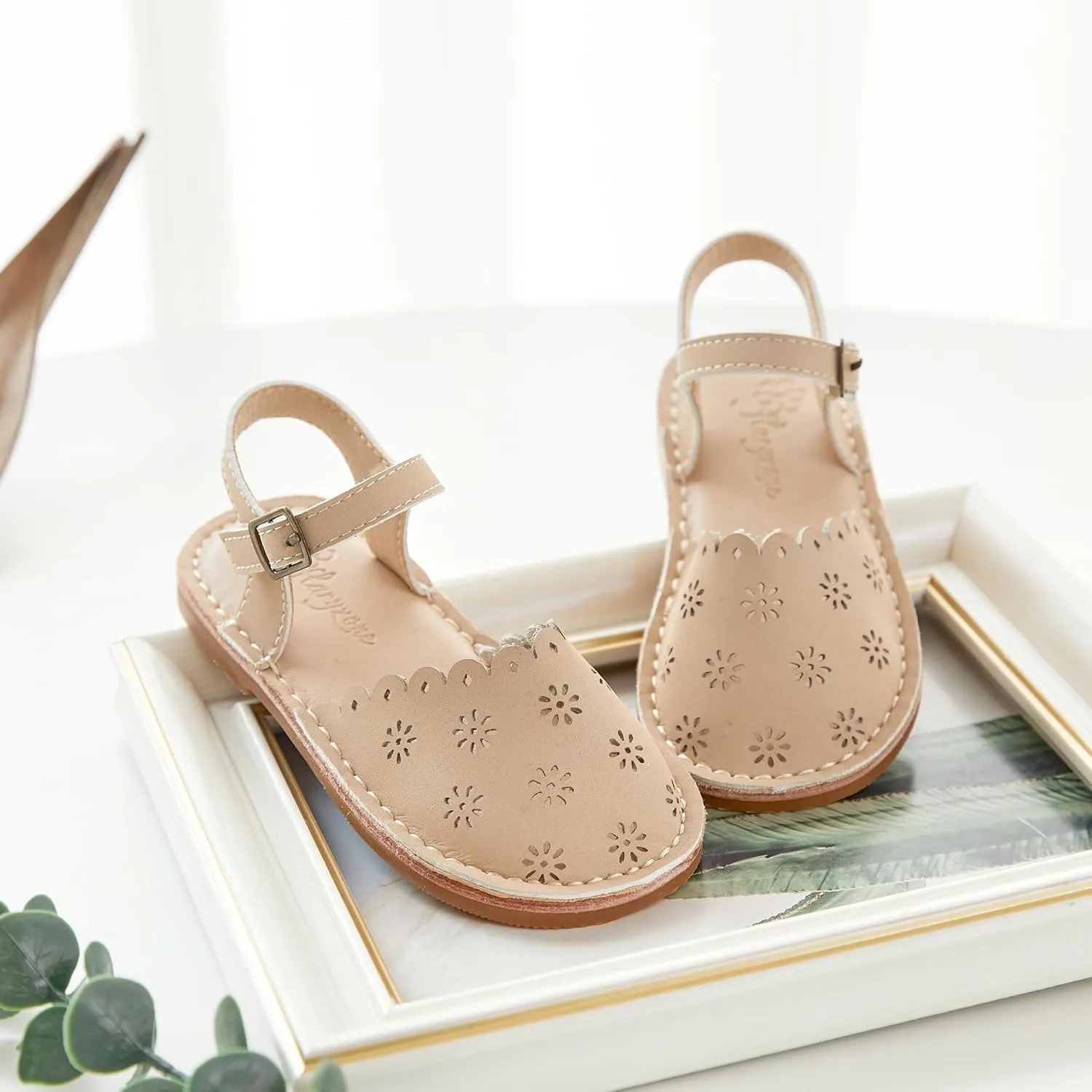 Flaryzone Toddler/Little Kids' Classic Rome Open-Toe Flat Sandals