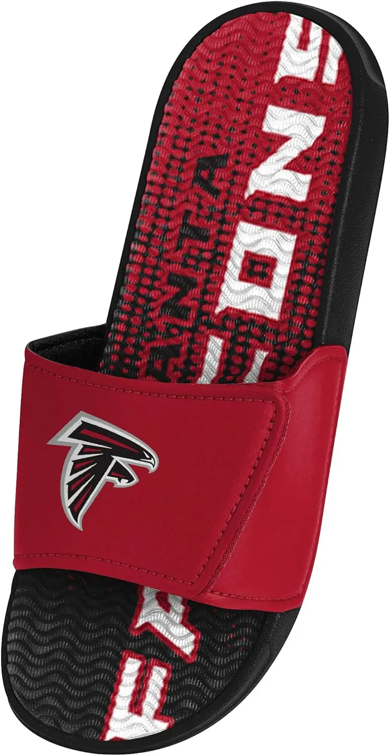 FOCO Men's Nfl Team Logo Athletic Gel Sandal Slides