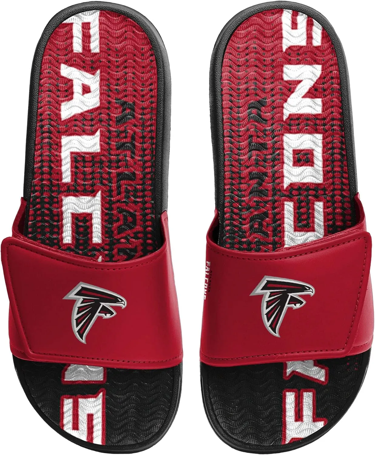 FOCO Men's Nfl Team Logo Athletic Gel Sandal Slides