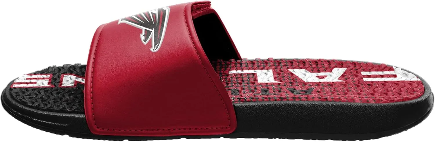 FOCO Men's Nfl Team Logo Athletic Gel Sandal Slides
