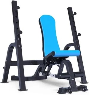 Folding weight table multi-function weight bench barbell bed bench press squat rack home dumbbell bench fitness chair fitness equipment Benches,Size:147 * 74*