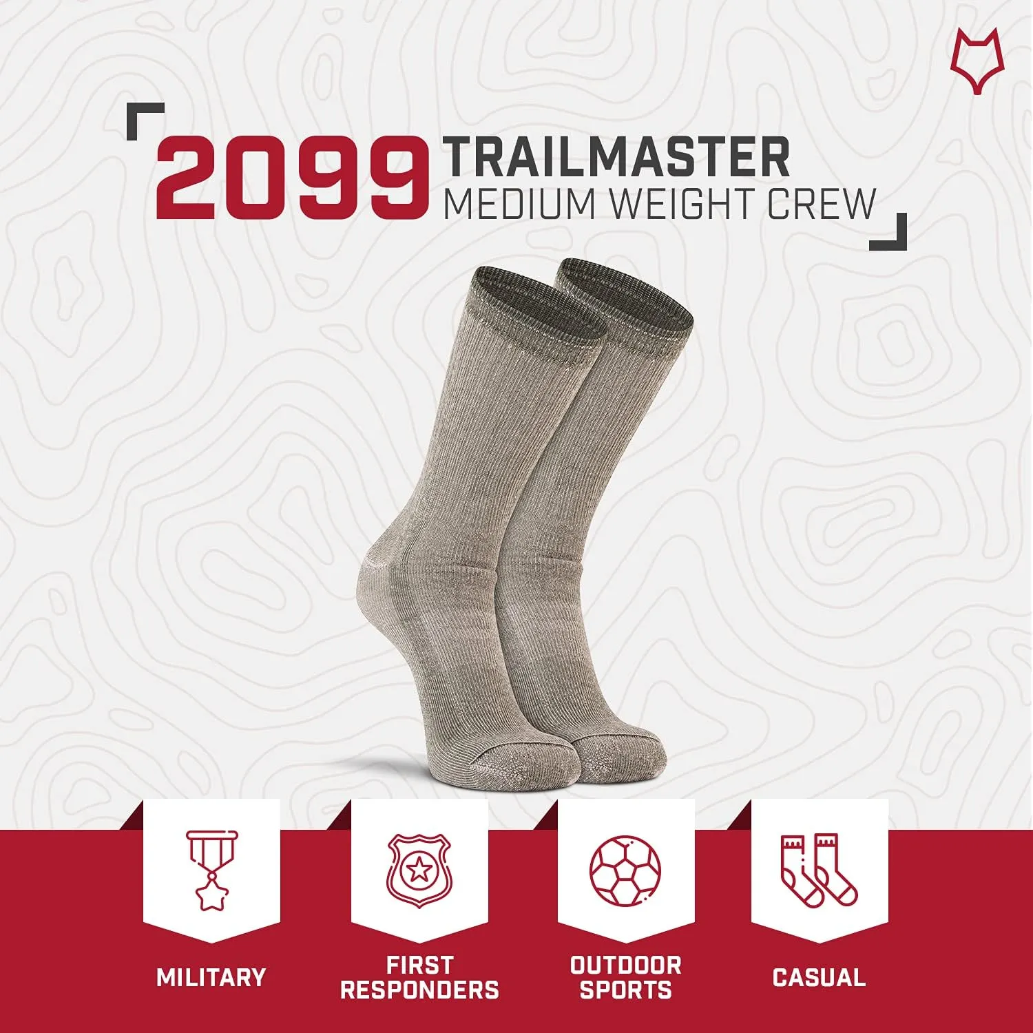 FOX RIVER Trailmaster Merino Wool Hiking Sock