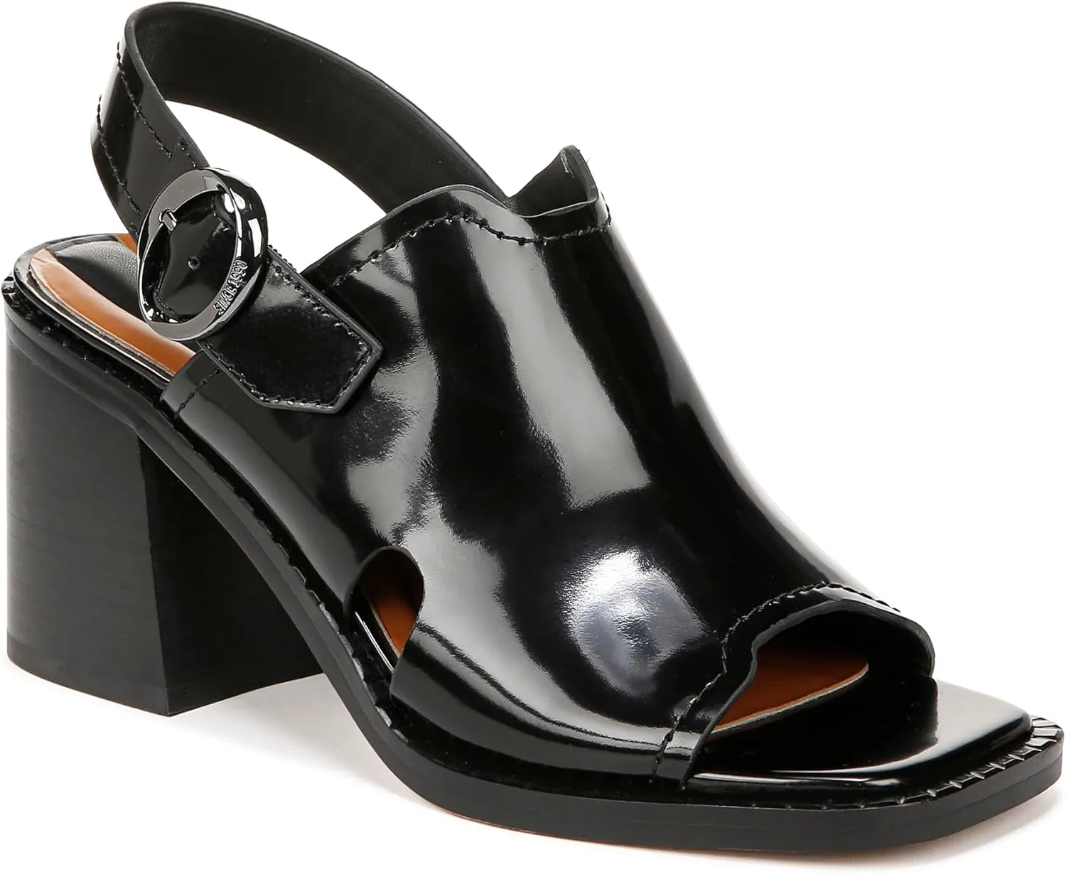 Franco Sarto Women's Amy Slingback Block Heel Peep Toe Sandal Heeled
