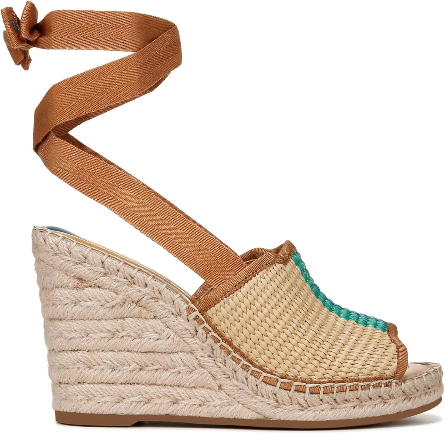 Franco Sarto Women's Sierra Lace Up Espadrille Wedges Sandal