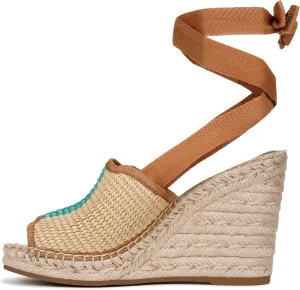 Franco Sarto Women's Sierra Lace Up Espadrille Wedges Sandal