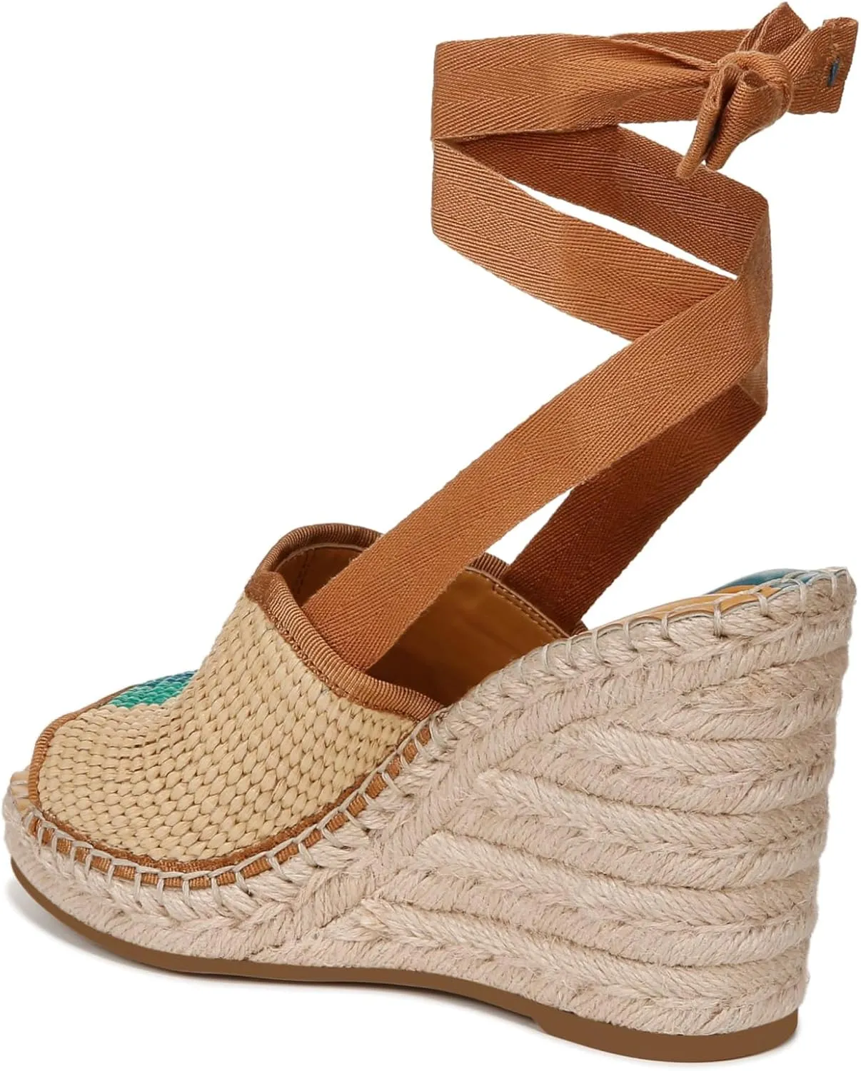 Franco Sarto Women's Sierra Lace Up Espadrille Wedges Sandal