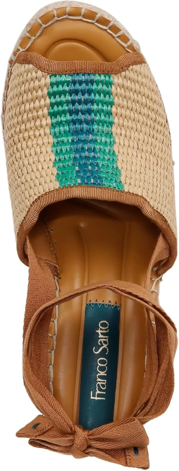 Franco Sarto Women's Sierra Lace Up Espadrille Wedges Sandal