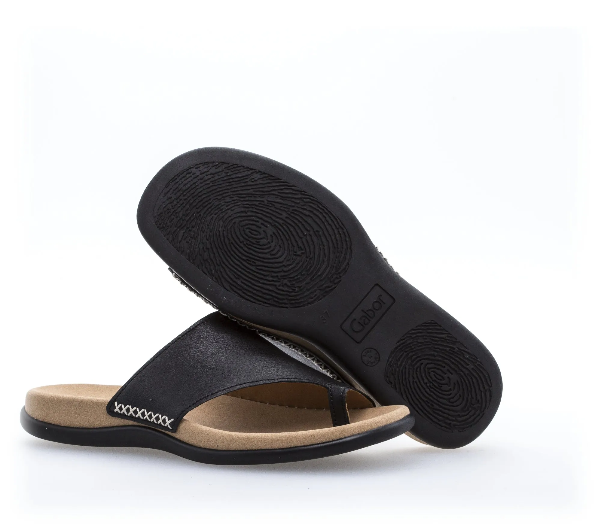 GABOR - 03.700.27 TOE-POST MULE - BLACK