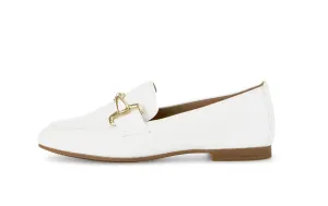 GABOR - 45.211.20 FLAT LOAFER - CREAM LEATHER