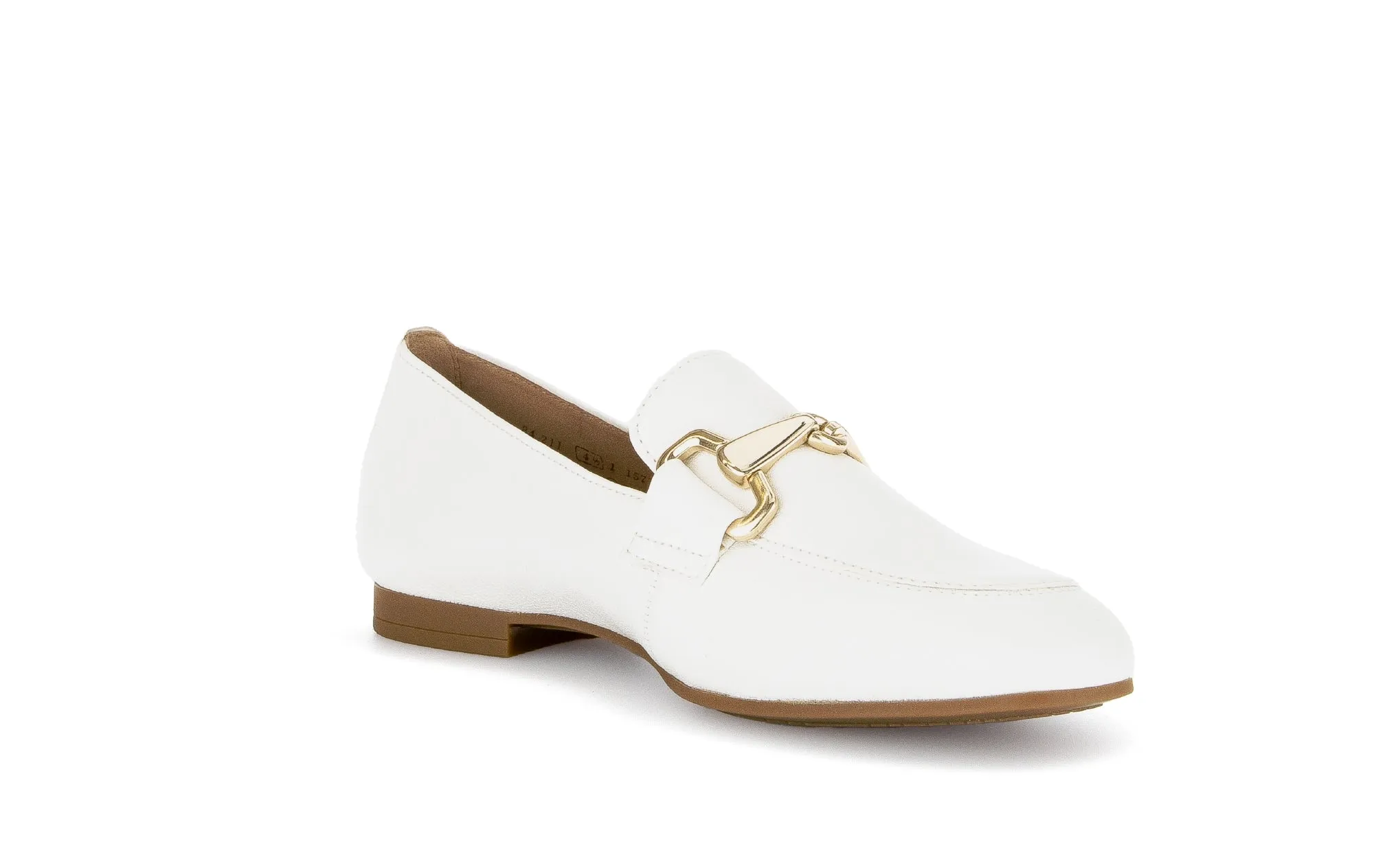 GABOR - 45.211.20 FLAT LOAFER - CREAM LEATHER