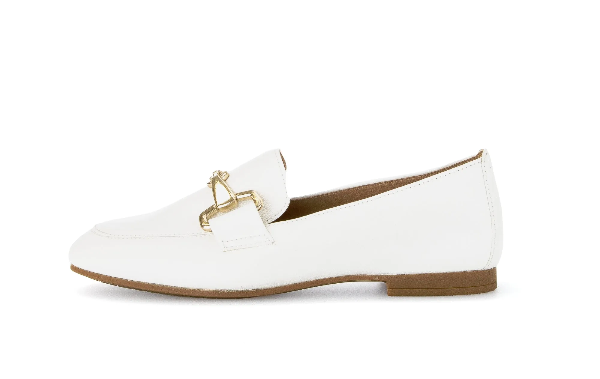 GABOR - 45.211.20 FLAT LOAFER - CREAM LEATHER
