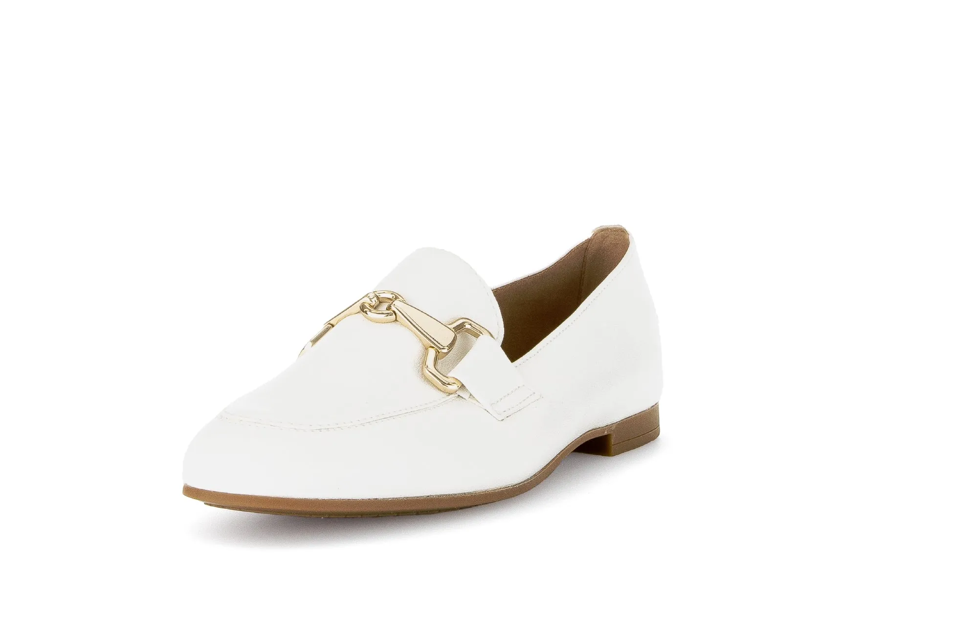 GABOR - 45.211.20 FLAT LOAFER - CREAM LEATHER