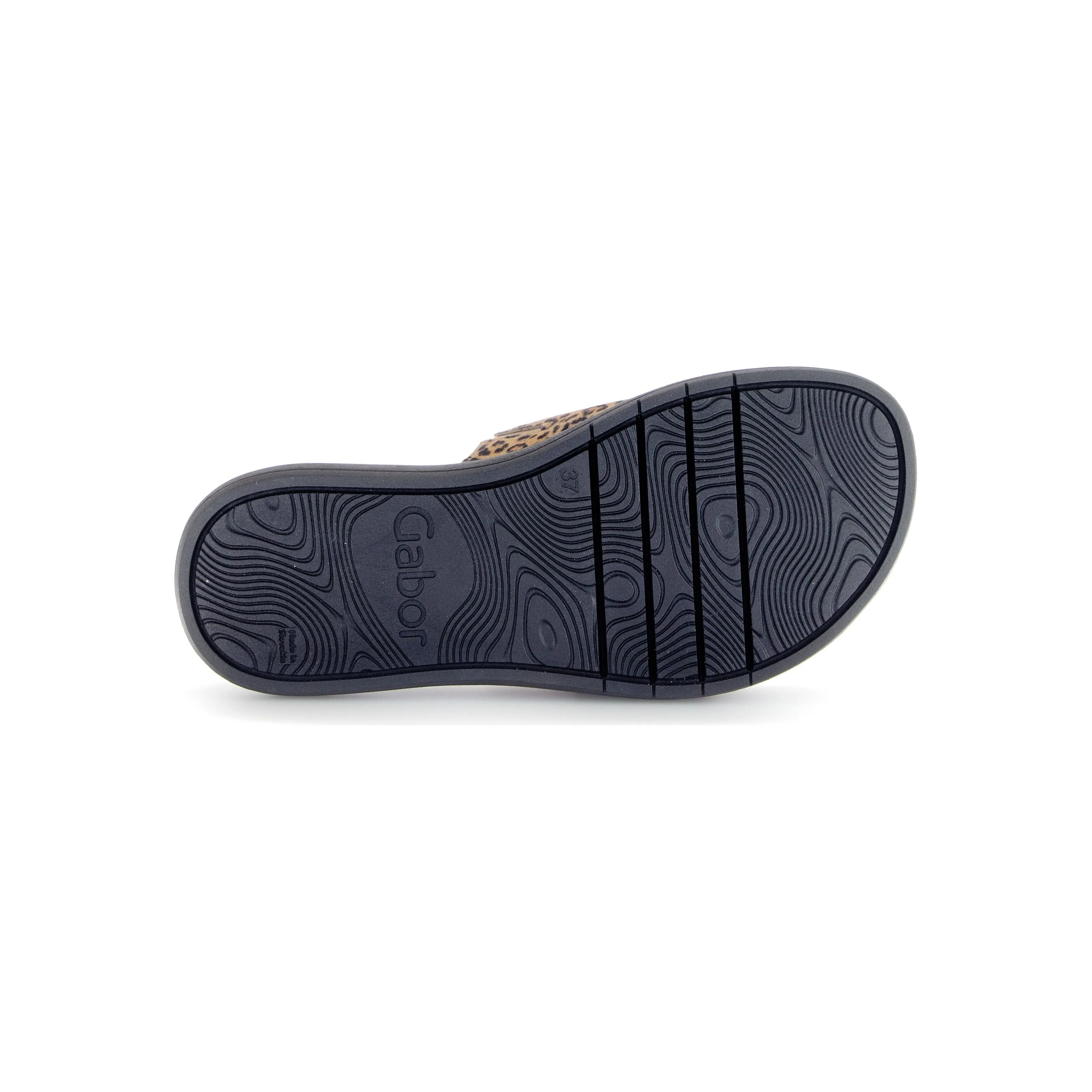 Gabor Adios - Ladies Mule in Black Leopard Print